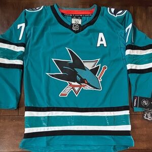 San Jose Sharks Macklin Celebrini Adult Medium (50)  #71 NWT